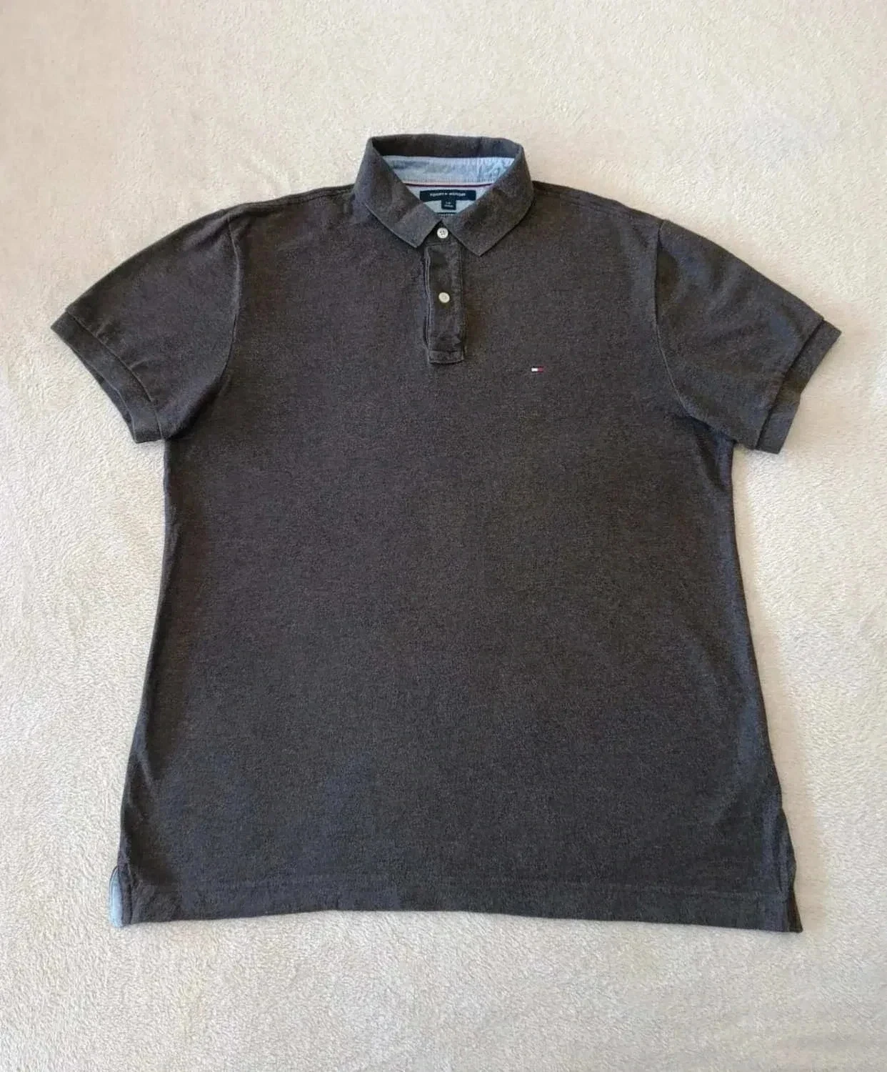 Polo Tommy Hilfiger marrom mescla Tamanho L – photo 2